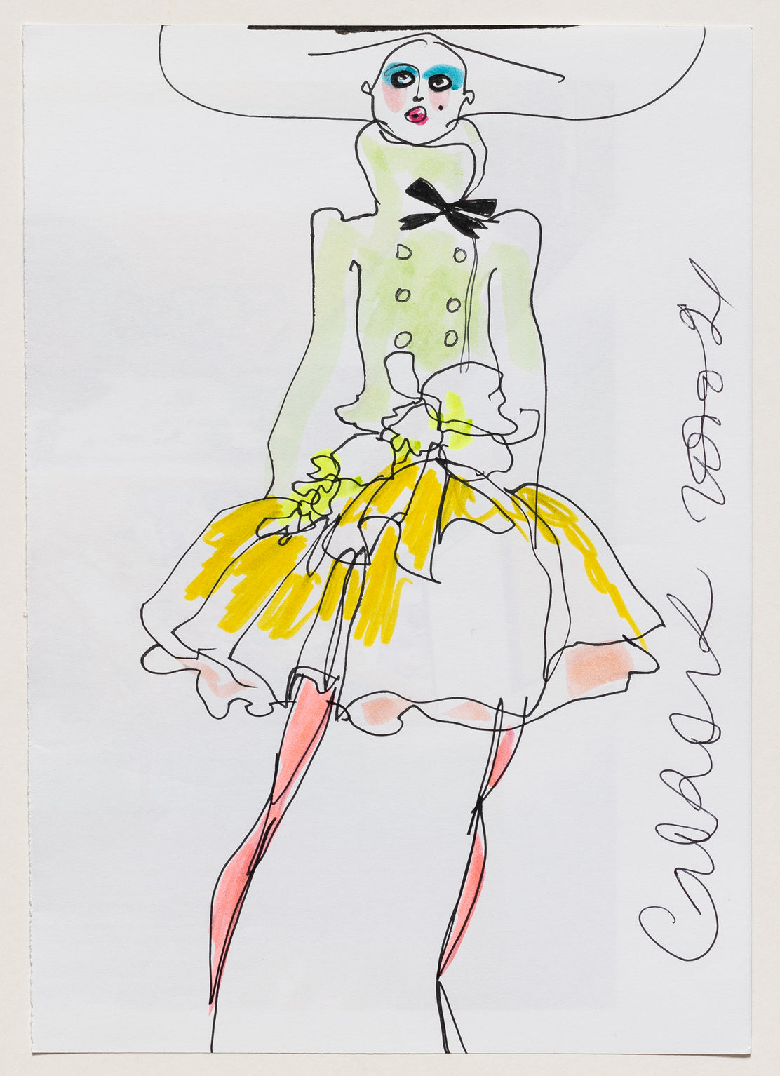 Christian Lacroix - Recherches Drawing 8 - Fashion Illustration Gallery