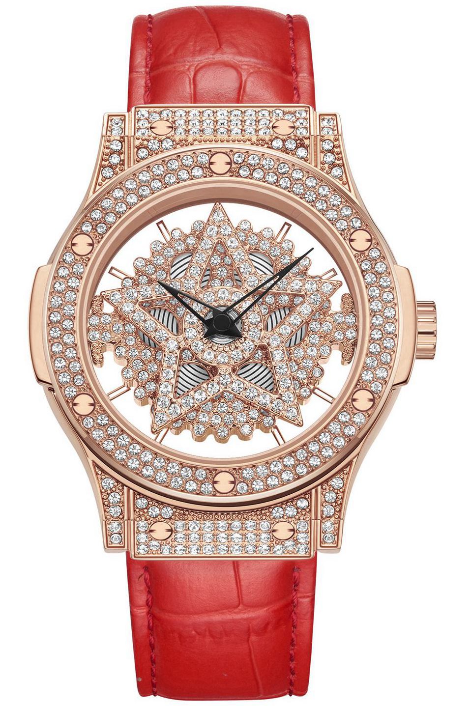 人気 Davena Rotatable MACHINE Crystals Watch Austria from Full