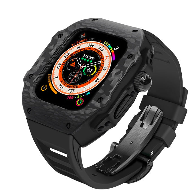 49mm Apple watch Ultra Carbon fiber & Black Titanium case