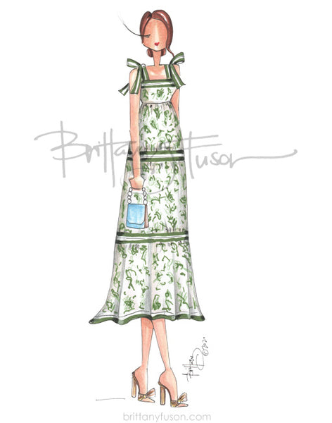 Brittany Fuson, fashion illustration, summer