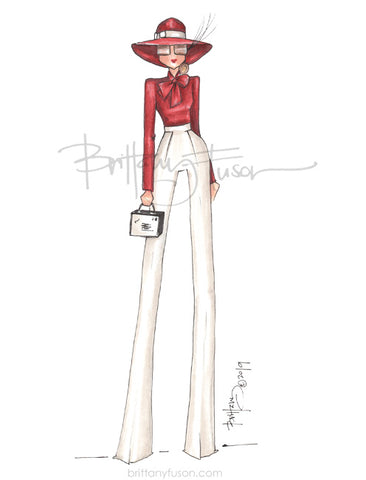 Brittany Fuson, Jennifer Lopez, JLo, fashion illustration, celebrity inspiration