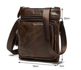 Luxury Genuine Leather Vintage Messenger Bag - MaxStore4U