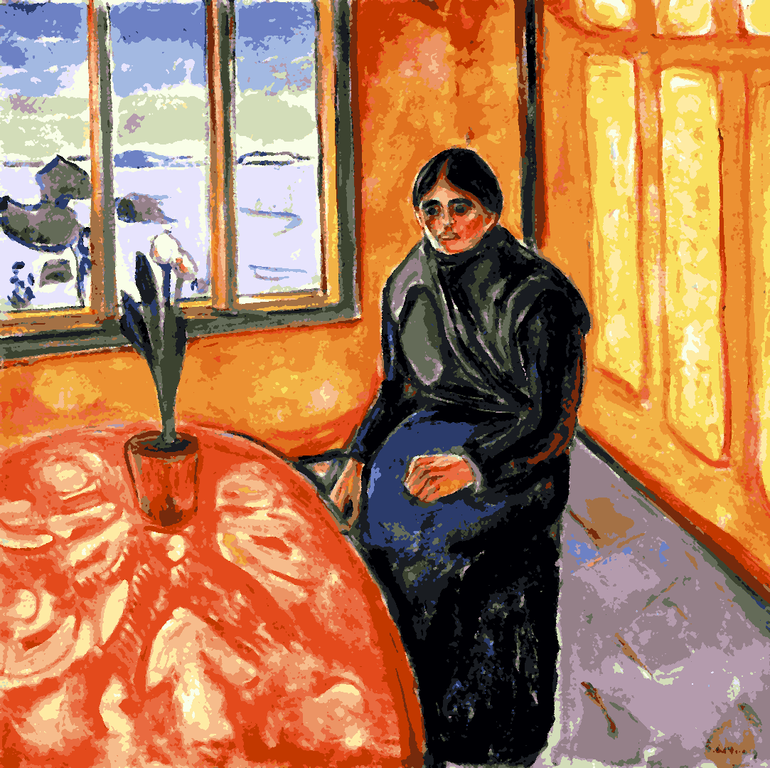 Edvard Munch Collection PD (45) - Melancholy - Van-Go Paint-By-Number Kit