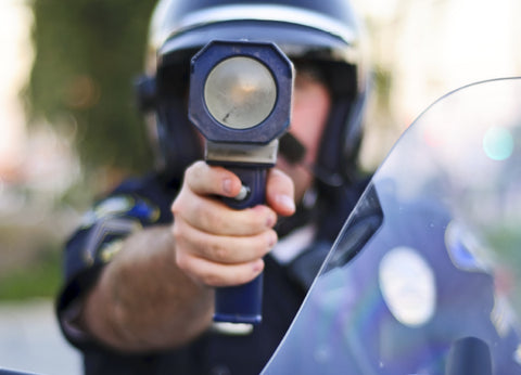 Police radar scanner gun