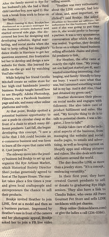 LINK Necklaces | Featured in the Rye Record | Rye, NU