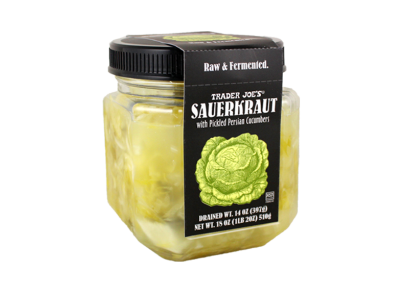 Sauerkraut with Pickled Persian Cucumbers di