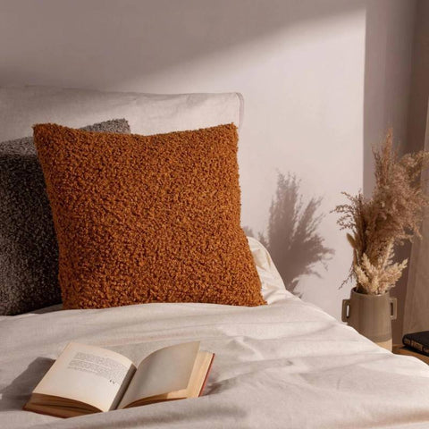 Cabu Ginger Textured Boucle Cushion Cover
