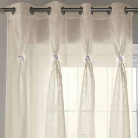 Diana Eyelet Voile Panel Cream