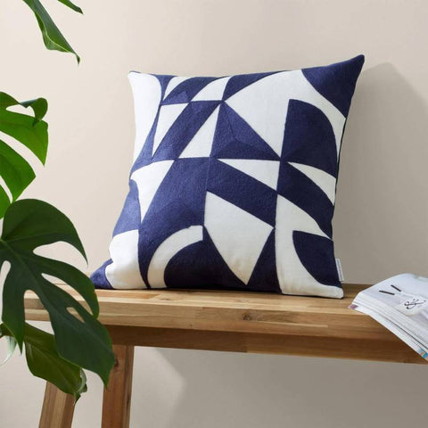 Graphic Geo Navy Cushion Cover