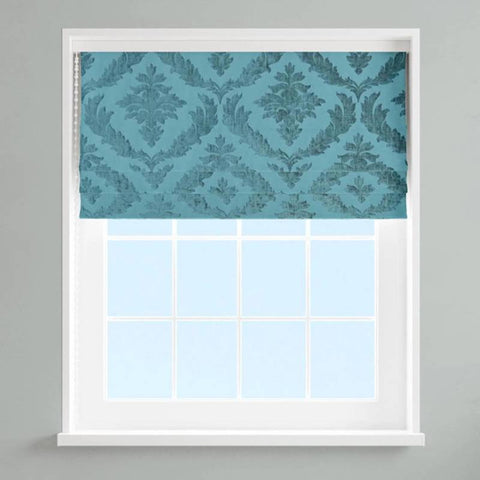 Isadore Teal Made To Measure Roman Blind 