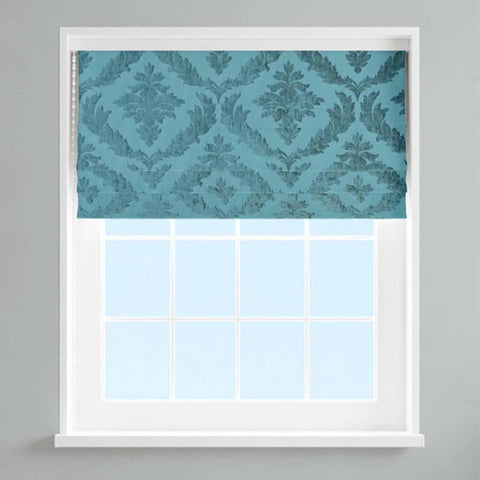 Isadore Teal Made To Measure Roman Blind