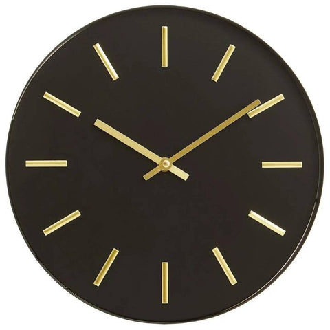 Mayfair Black & Gold Wall Clock
