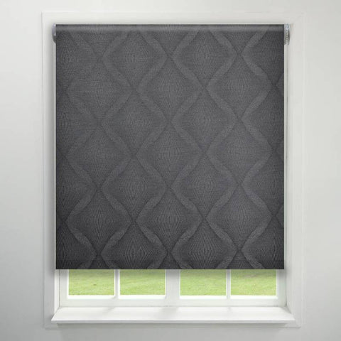 Persia Made to Measure Roller Blind (Dim Out) Black