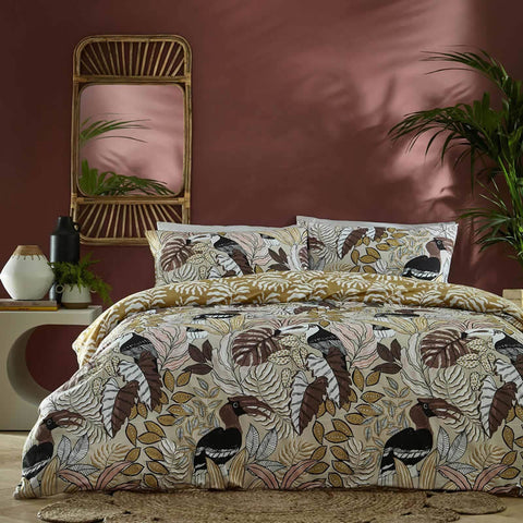 Tocorico Toucan Jungle Natural Duvet Cover Set