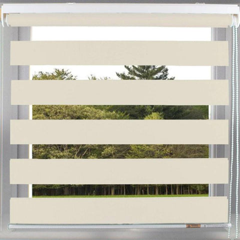 Zebra Day & Night Roller Blind Cream