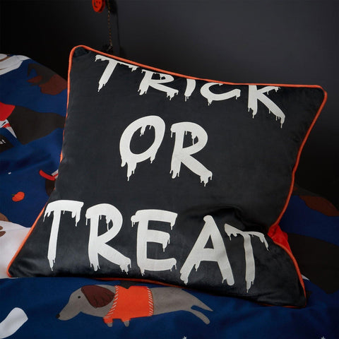 Halloween Trick or Treat Glow in the Dark Filled Cushion