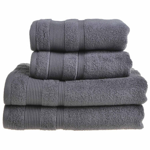 Super Soft Zero Twist Charcoal 100% Egyptian Cotton Towels