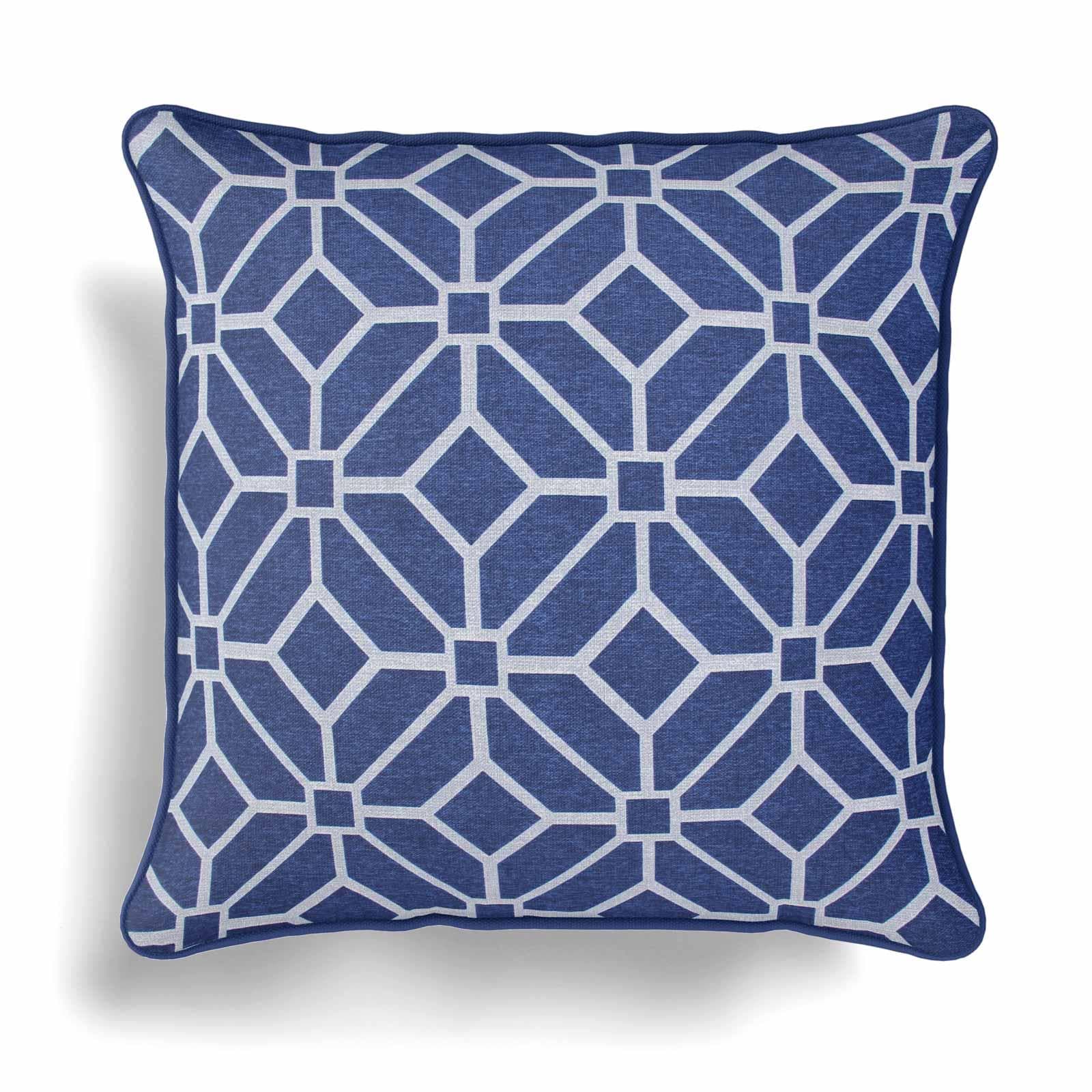 Kelso Geometric Navy Cushion Covers 18