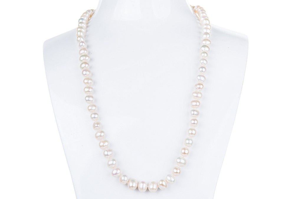 Single Strand White Freshwater Pearl Necklace 6mm – Pearl Rack