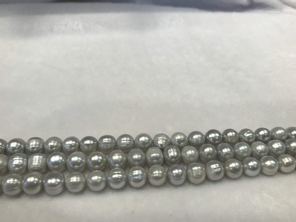 Strands Of Loose Pearls 11mm Off-Round Grey – Pearl Rack