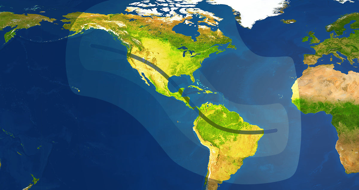 October 2023 Hybrid Solar Eclipse Path