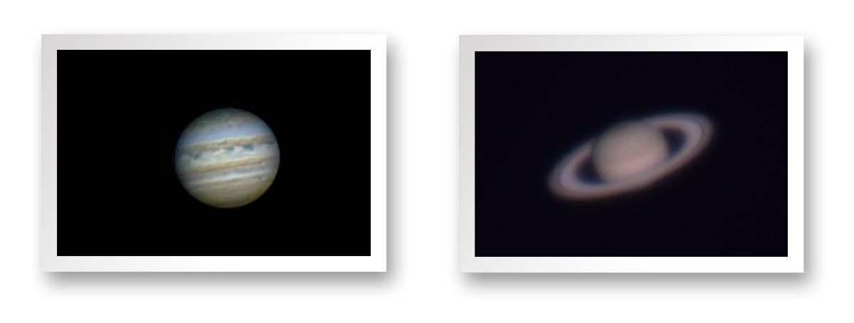Jupiter and Saturn astroimages
