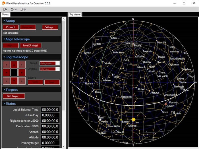 stellarium telescope control dobsonion