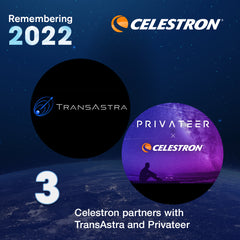 3 – Celestron partners with TransAstra and Privateer