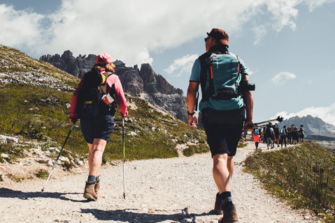 Group of two with backpacks