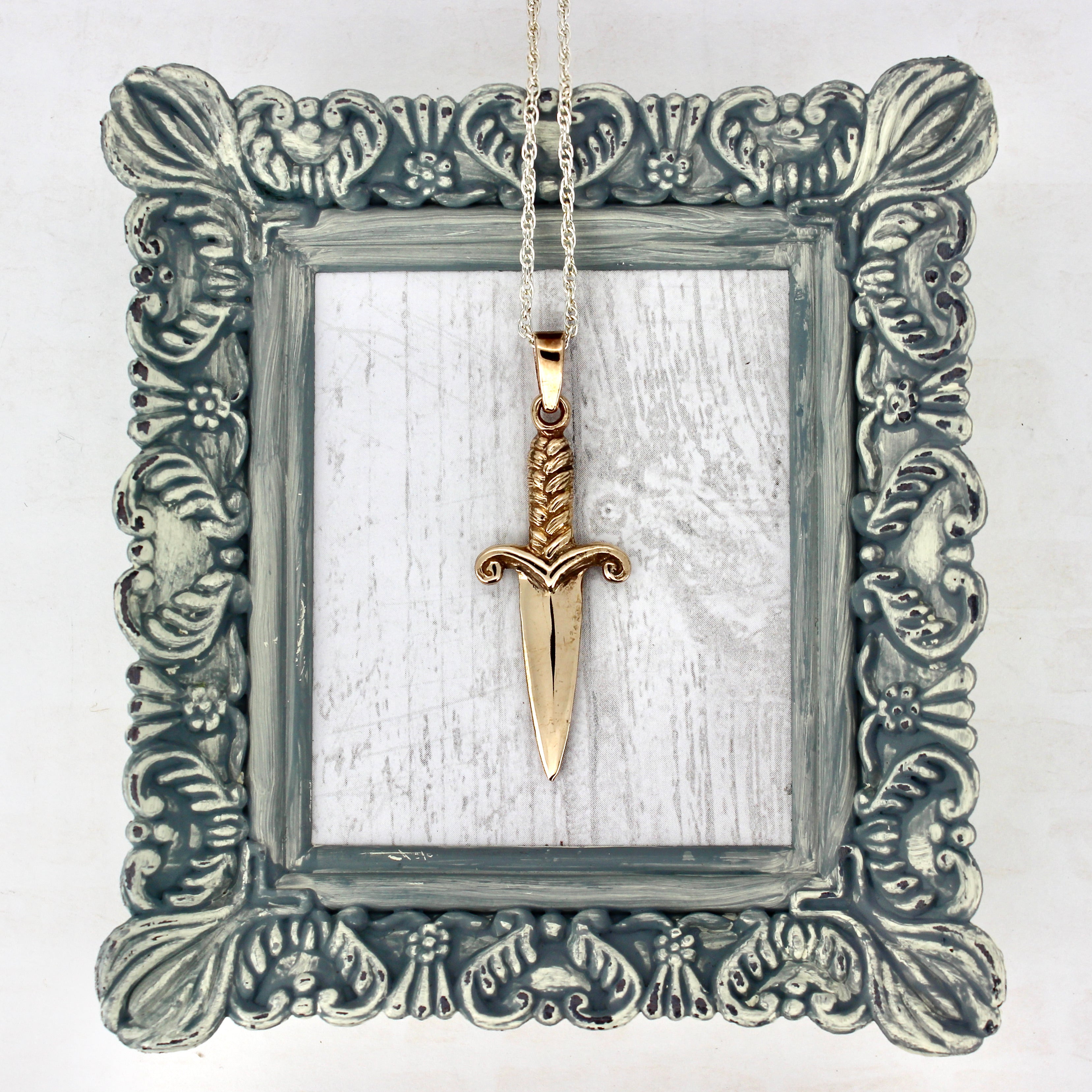 Dagger Pendant in Bronze