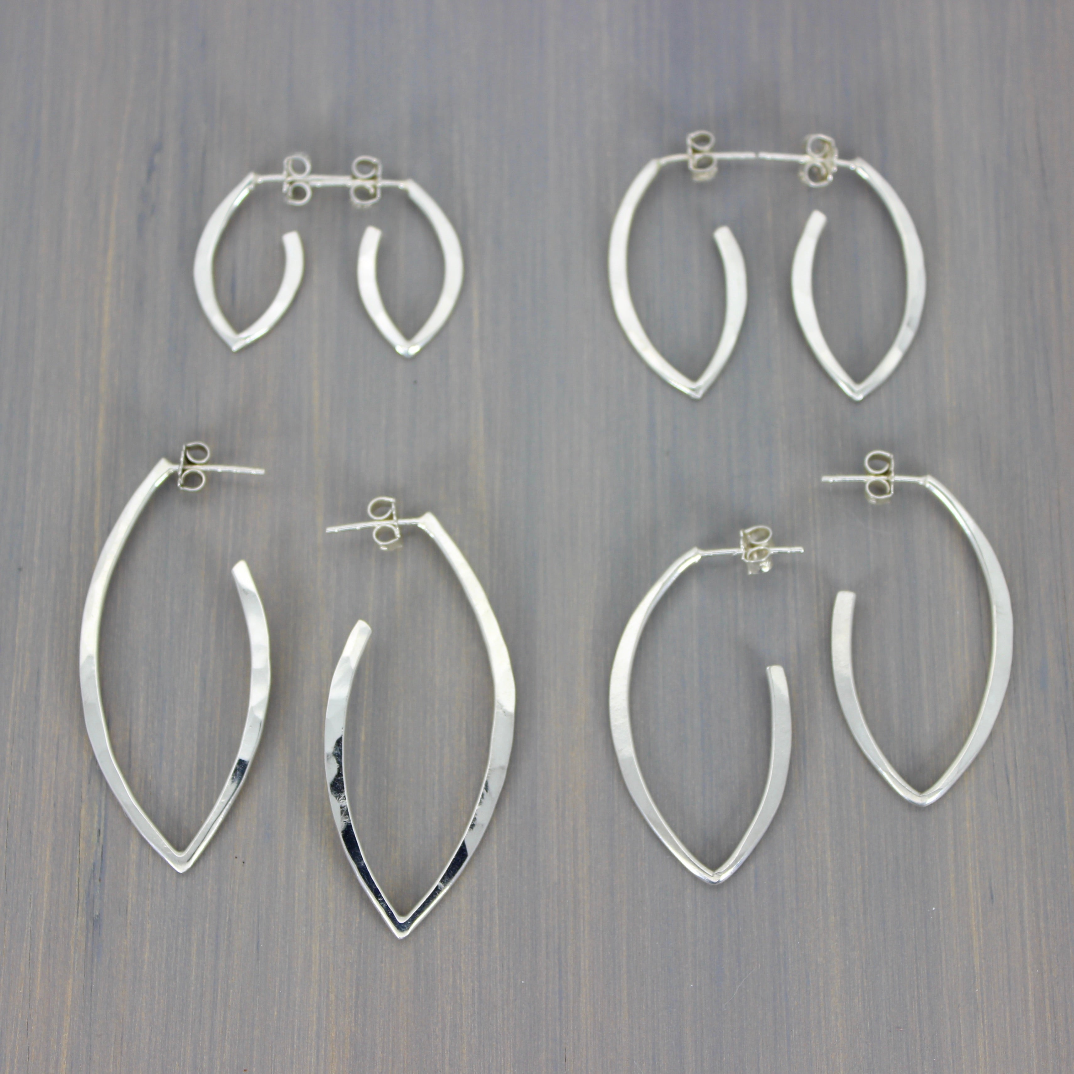 Leaf Hoops Small