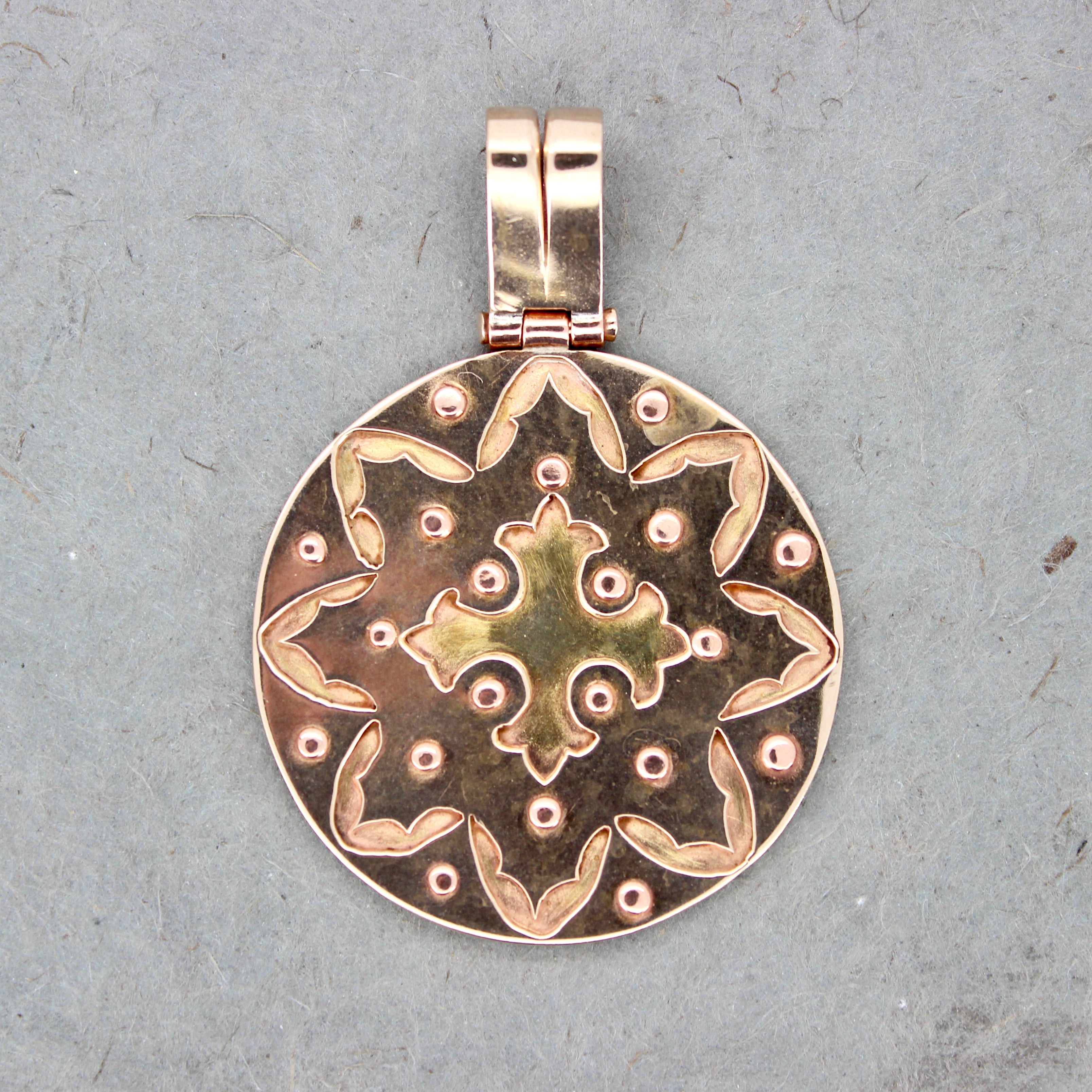 Medieval Medallion Pendant in Bronze