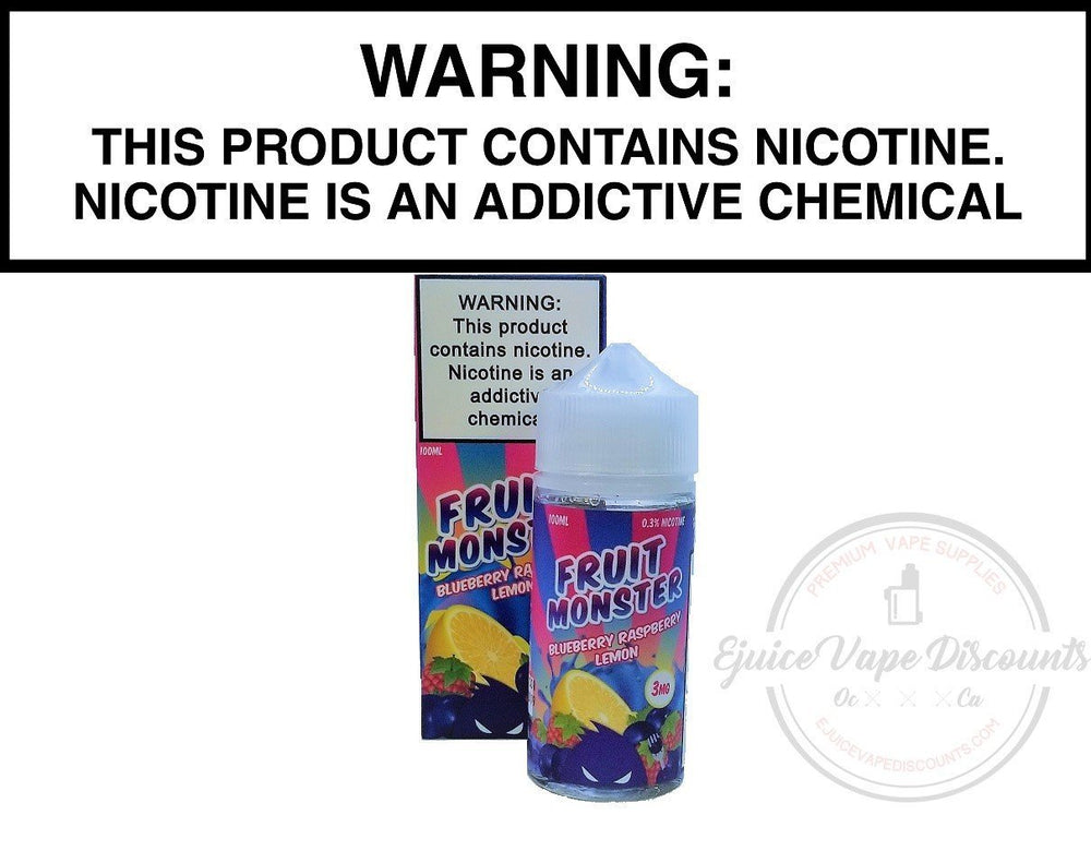 Jam Monster Ejuice 0 Blueberry Raspberry Lemon by Fruit Monster 100ml