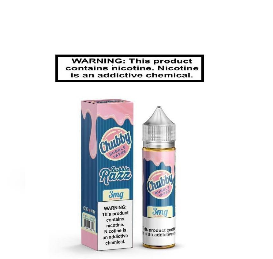 Chubby Ejuice Chubby Bubble Vapes Bubble Razz 60ml