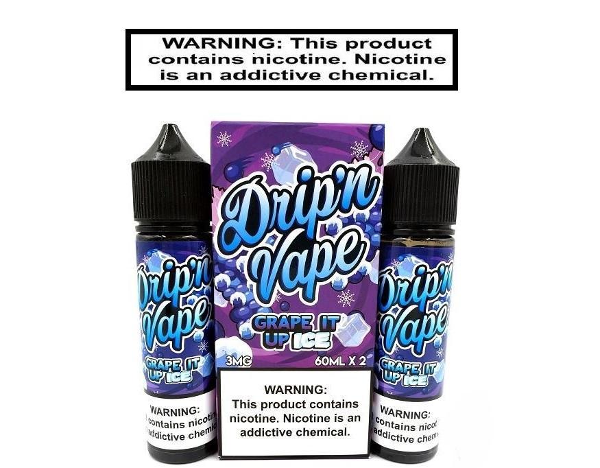 Drip'n Vape Ejuice Drip'n Vape Grape it Up ON ICE 120ml