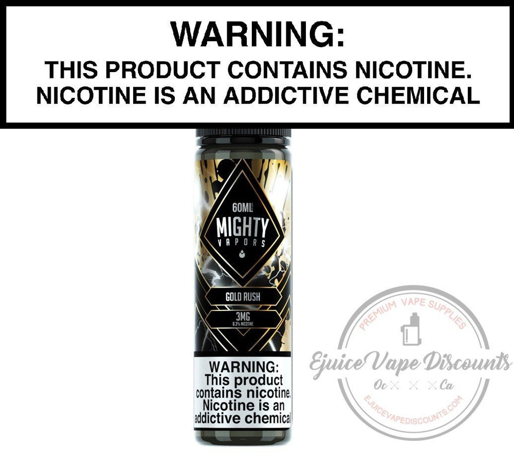Mighty Vapors Ejuice 0 Gold Rush by Mighty Vapors 60ml