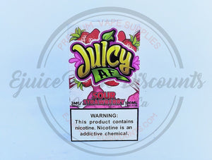 Juicy AF Sour Strawberry 100ml - Ejuice Vape Discounts