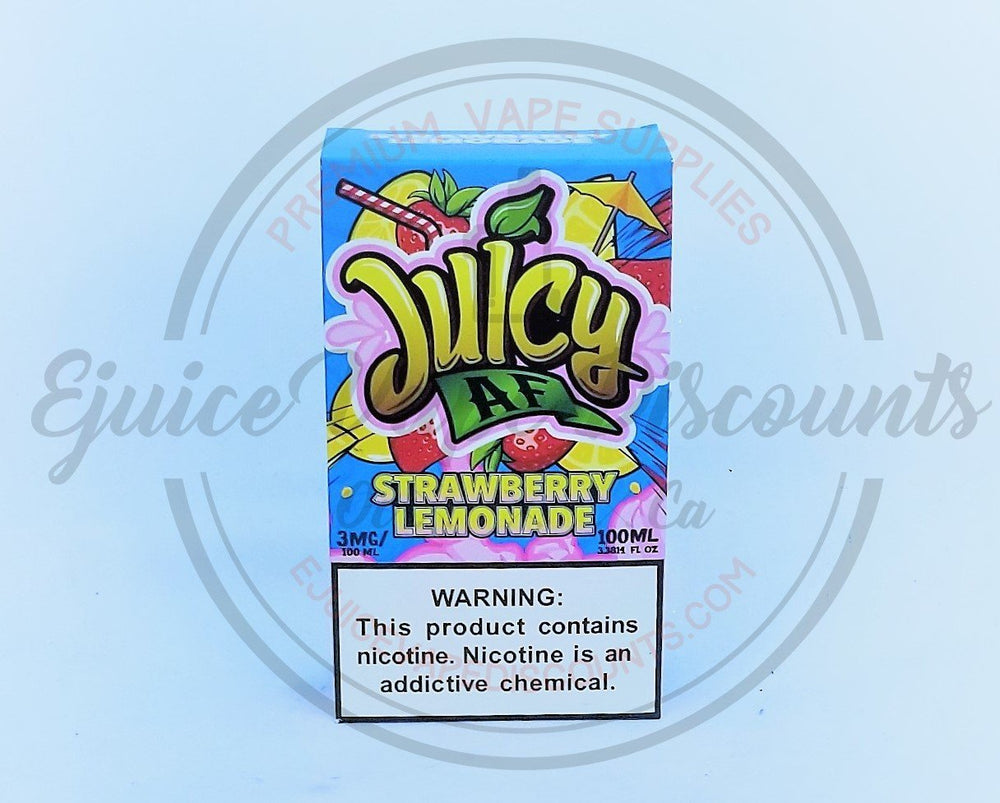 Juicy AF Strawberry Lemonade 100ml - Ejuice Vape Discounts