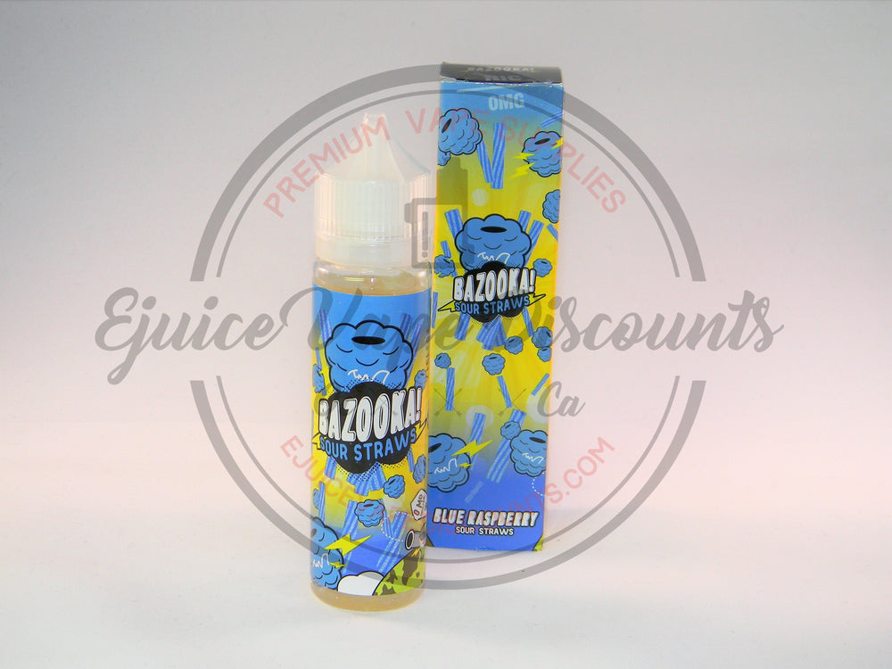 Bazooka Sour Straws Blue Raspberry EJuice 100ml - Ejuice Vape Discounts
