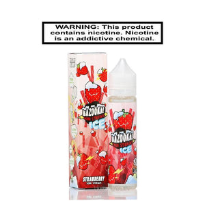 Bazooka Ejuice 0 Kilo Sour Straws Ice Strawberry 100ml