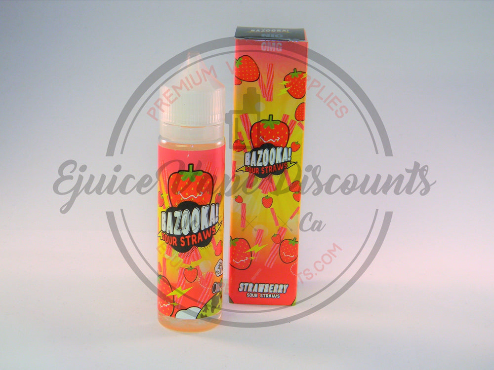 Bazooka Sour Straws Strawberry EJuice 100ml - Ejuice Vape Discounts