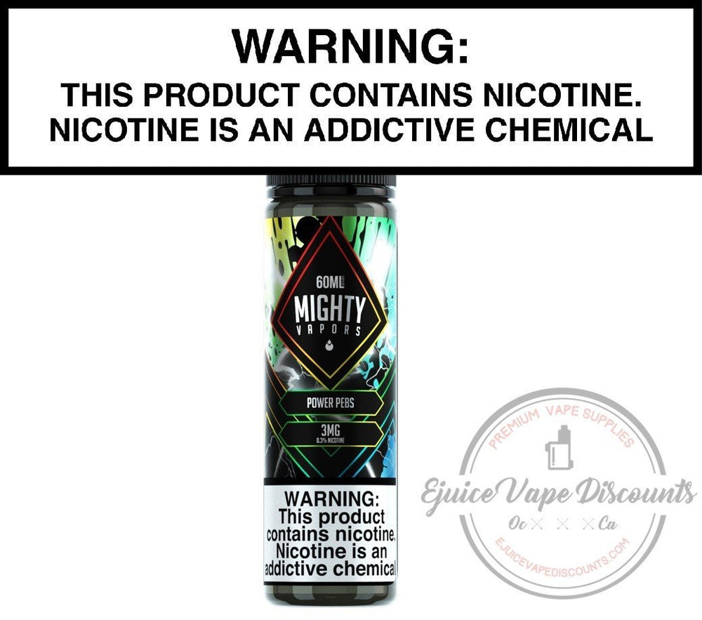 Mighty Vapors Ejuice 0 Power Pebs by Mighty Vapors 60ml