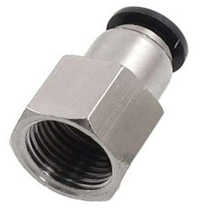 Push To Connect Air Fittings 3 8 Od 1 4 Npt Female Nylon One Touch Fittings Utah Pneumatic