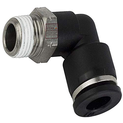 Gasher 8PCS 1/4 Inch NPT Brass Pipe Fittings, Hex Nipple, Hex Coupling, 90  Degree Barstock Street Elbow Air Hose Fittings