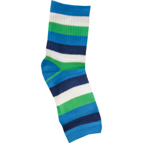 No Toz Toeless Socks (Blue Stripe)