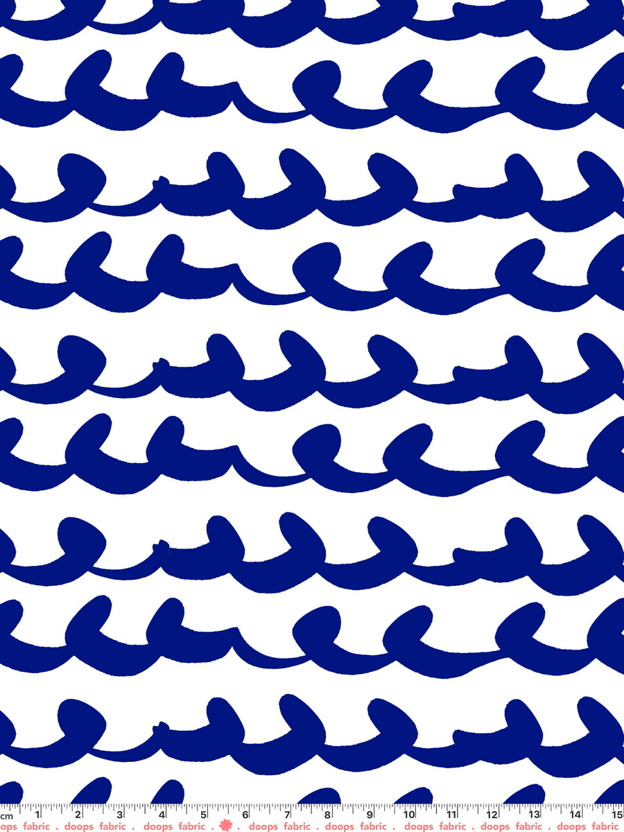 Navy (white background) Ripples