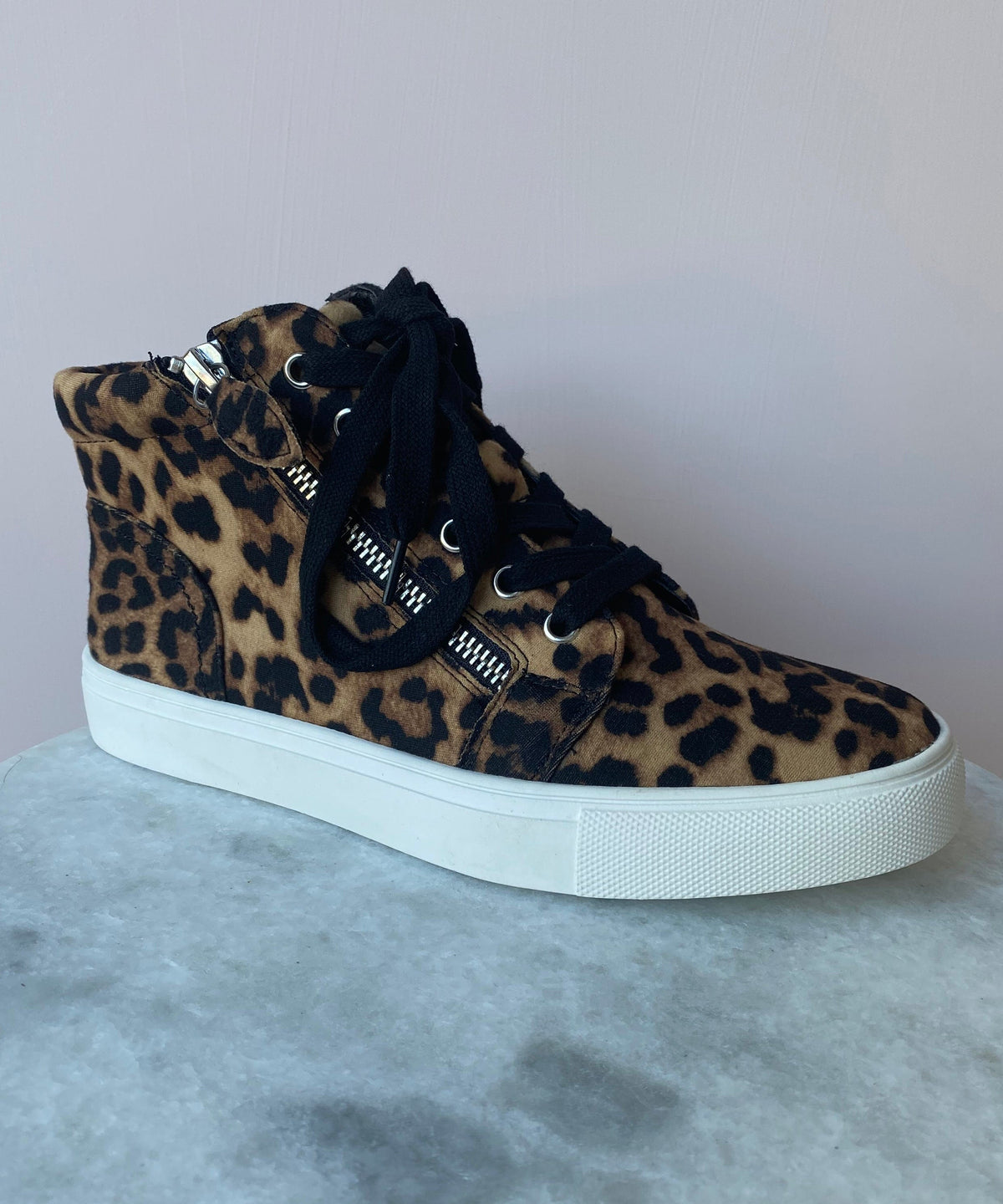 High Top Sneaker - Leopard – She She 