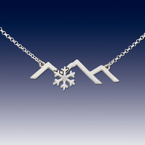 Sterling Silver Mountain Necklace — JustJaynes - Sterling Silver Jewelry