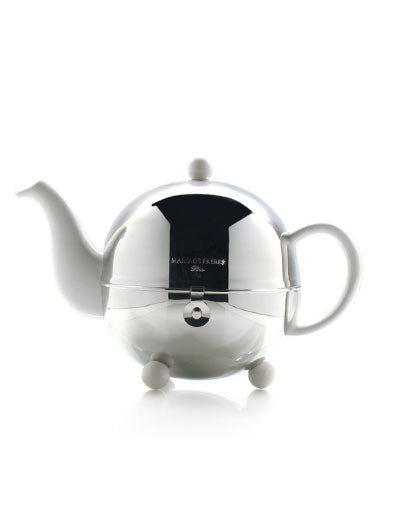 1930 Art Deco 3-Cup White Teapot | Mariage Frères – Market Hall Foods