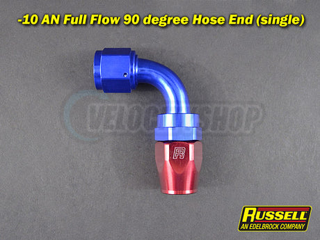 6AN Hose End Socket With Orange Anodized Finish - Pair - Russell